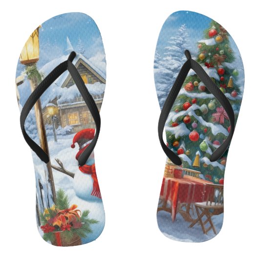 Christmas sandals teenslippers (Voetbed)