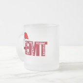 CHRISTMAS SANTA A-EMT - GEAVANCEERD MATGLAS KOFFIEMOK (Voorkant links)