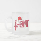 CHRISTMAS SANTA A-EMT - GEAVANCEERD MATGLAS KOFFIEMOK (Links)