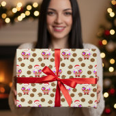 Christmas Santa And Cookie Cadeaupapier