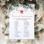 Christmas Santa Animal Gestation Baby shower spel Kaart<br><div class="desc">ANTWOORDEN: 1. F 2. L 3. K 4. O 5. J 6. A 7. N 8. E 9. M 10. C 11. D 12. B 13. I 14. H 15. G... ... ... ... ... ... ... ... ... ... ... ... ... ... ... ... Het Red Santa Baby Christmas...</div>