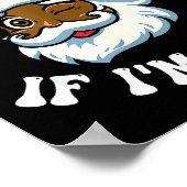 Christmas Santa Ask Your Mama If I'm Real Black Cl Poster (Hoek)