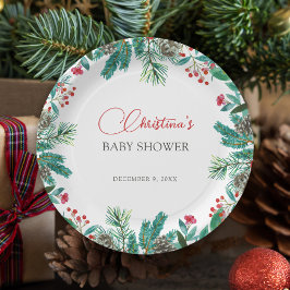 Christmas Santa Baby Genderneutraal Papieren Bordje