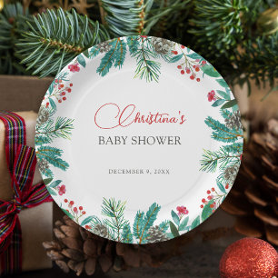 Christmas Santa Baby Genderneutraal Papieren Bordje