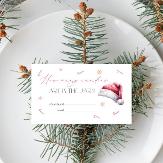 Christmas Santa Baby Raad hoeveel Snoepjes Kaart