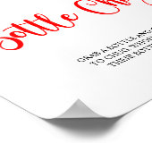 Christmas Santa Baby shower Bottle Chug Sign Poster (Hoek)