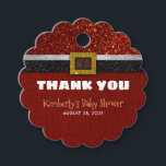 Christmas Santa Baby shower Dank u Bedankjes Labels<br><div class="desc">Santa baby shower gunsttags</div>