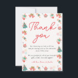 Christmas Santa Baby shower Dank u Bedankkaart<br><div class="desc">Voor een geavanceerdere aanpassing van dit ontwerp,  selecteer hierboven eenvoudig de knoop "van het Aanpassen"!</div>