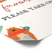 Christmas Santa Baby shower Favorieten Teken Poster (Hoek)