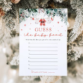 Christmas Santa Baby shower Guess Het eten van de  Kaart