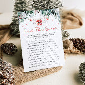 Christmas Santa Baby shower Vind het Gastenspel Kaart