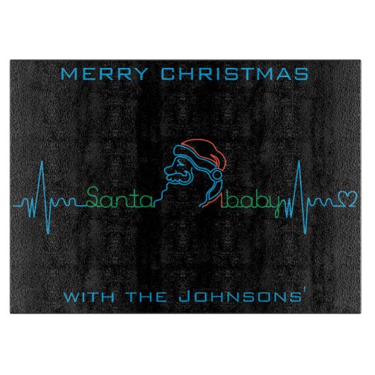 Christmas Santa Baby Snijplank (Voorkant)