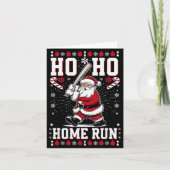 Christmas Santa Baseball Home Run Ho Ho Home Run , Kaart (Voorkant)