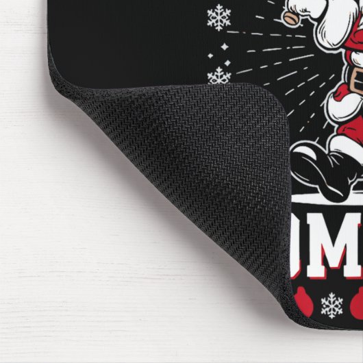 Christmas Santa Baseball Home Run Ho Ho Home Run , Muismat (Hoek)