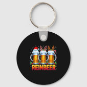 Christmas Santa Beer Lovers Funny Drinking Trend N Sleutelhanger (Voorkant)