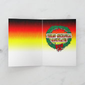 Christmas Santa Blacksmith Feestdagen Kaart (Binnen)