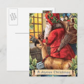 Christmas  Santa briefkaart (Voorkant / Achterkant)