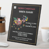 Christmas Santa Business Company Accessoire Reclamebord Met Voetstuk (Insitu)