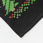 Christmas Santa Bysketbyll Player - Slam Dunk Ugly Fleece Deken (Hoek)