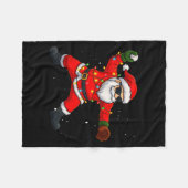 Christmas Santa Claus Baseball Tcher Boys Kids Tee Fleece Deken (Voorkant (Horizontaal))