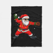 Christmas Santa Claus Baseball Tcher Boys Kids Tee Fleece Deken (Voorkant)