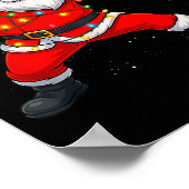 Christmas Santa Claus Baseball Tcher Boys Kids Tee Poster (Hoek)