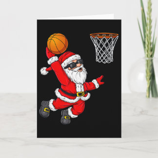 Christmas Santa Claus Dunking A Sketll Boys Kids X Kaart