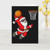 Christmas Santa Claus Dunking A Sketll Boys Kids X Kaart (Gele Bloem)