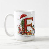 Christmas Santa Claus Elf Penguin Alphabet E Koffiemok (Links)