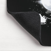 Christmas Santa Claus Flying Past The Moon Dragon Muismat (Hoek)