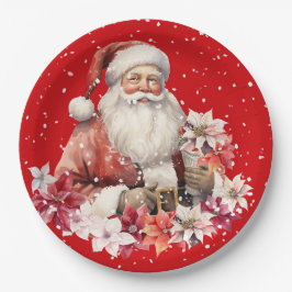 Christmas Santa Claus Holiday Papieren Bordje