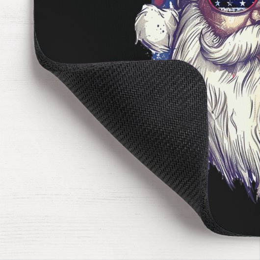 Christmas Santa Claus Patriotic Usa Sungles In Jul Muismat (Hoek)