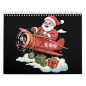 Christmas Santa Claus Pilot Flying Airplane Gift Kalender (Hoes)