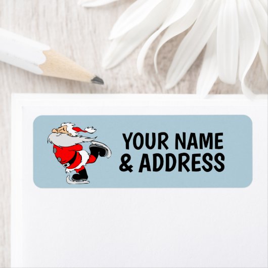 CHRISTMAS SANTA CLAUS RETURN ADDRESS LABELS (Insitu)