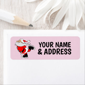 CHRISTMAS SANTA CLAUS RETURN ADDRESS LABELS