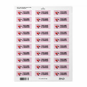 CHRISTMAS SANTA CLAUS RETURN ADDRESS LABELS (Full Sheet)