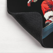 Christmas Santa Claus Snowboard Snowboarding Snowb Muismat (Hoek)