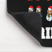 Christmas Santa Claus Snowman Reindeer Griddy Grid Muismat (Hoek)