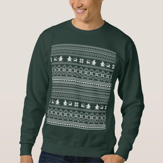 Christmas Santa Claus Sweater Pattern (Voorkant)