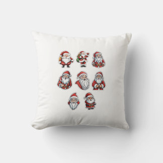 Christmas Santa Claus Throw Pillow | Holiday Décor Kussen