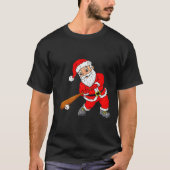 Christmas Santa Claus With Baseball Bat Boys Kids  T-shirt (Voorkant)