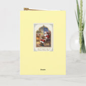 Christmas Santa Clause Feestdagen Kaart (Achterkant)