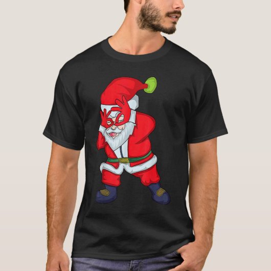 Christmas Santa Clause Griddy Dance T-shirt (Voorkant)
