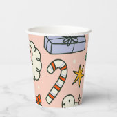 Christmas Santa Clause Party Papieren Bekers (Achterkant)