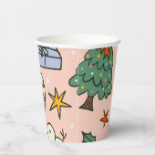 Christmas Santa Clause Party Papieren Bekers (Rechts)