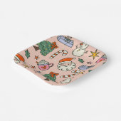 Christmas Santa Clause Party Papieren Bordje (Gebogen)