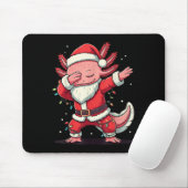 Christmas Santa Costume Dabbing Axolotl Xmas Light Muismat (Met muis)