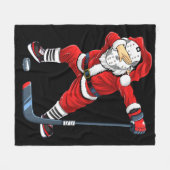 Christmas Santa Dabbing Hockey Player Boys Kids Da Fleece Deken (Voorkant (Horizontaal))