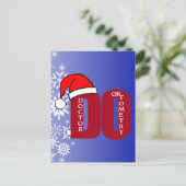 CHRISTMAS SANTA DOCTOR VAN OPTOMETRIE FEESTDAGENKAART (Staand voorkant)