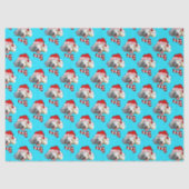Christmas Santa Dog Custom Photo Pattern Tissuepapier (Voorkant)